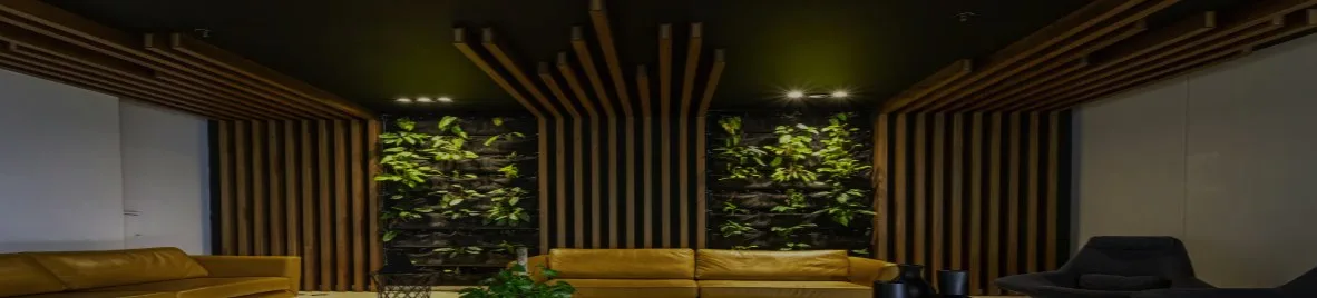 Lobby del edificio con recepción — Edificio Fénix